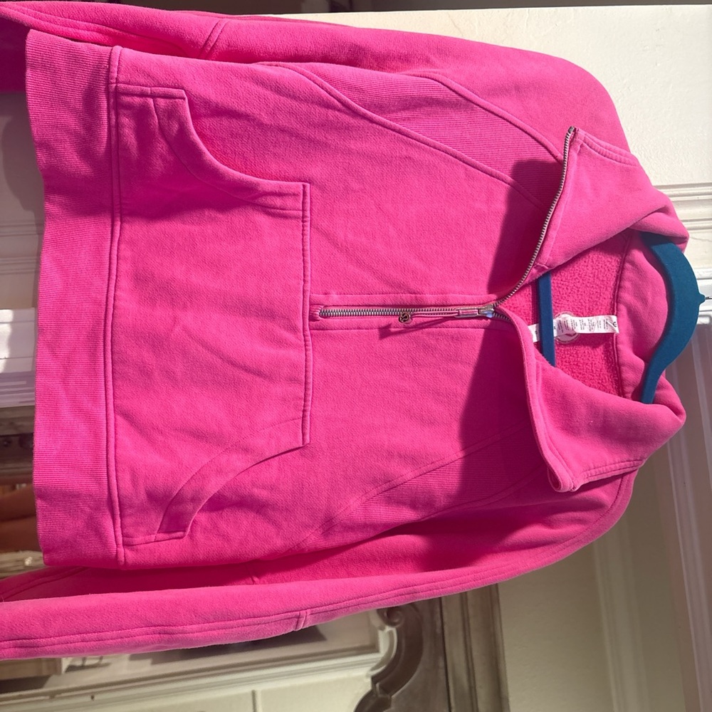 Lululemon Sonic Pink Half zip scuba